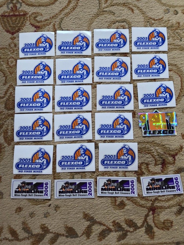 Coal Mining Flexco Sticker Decal Lot 44 total