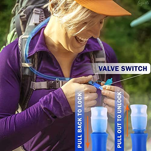 1L Hydration Bladder Backpack for Hiking Reusable Camping Water Container