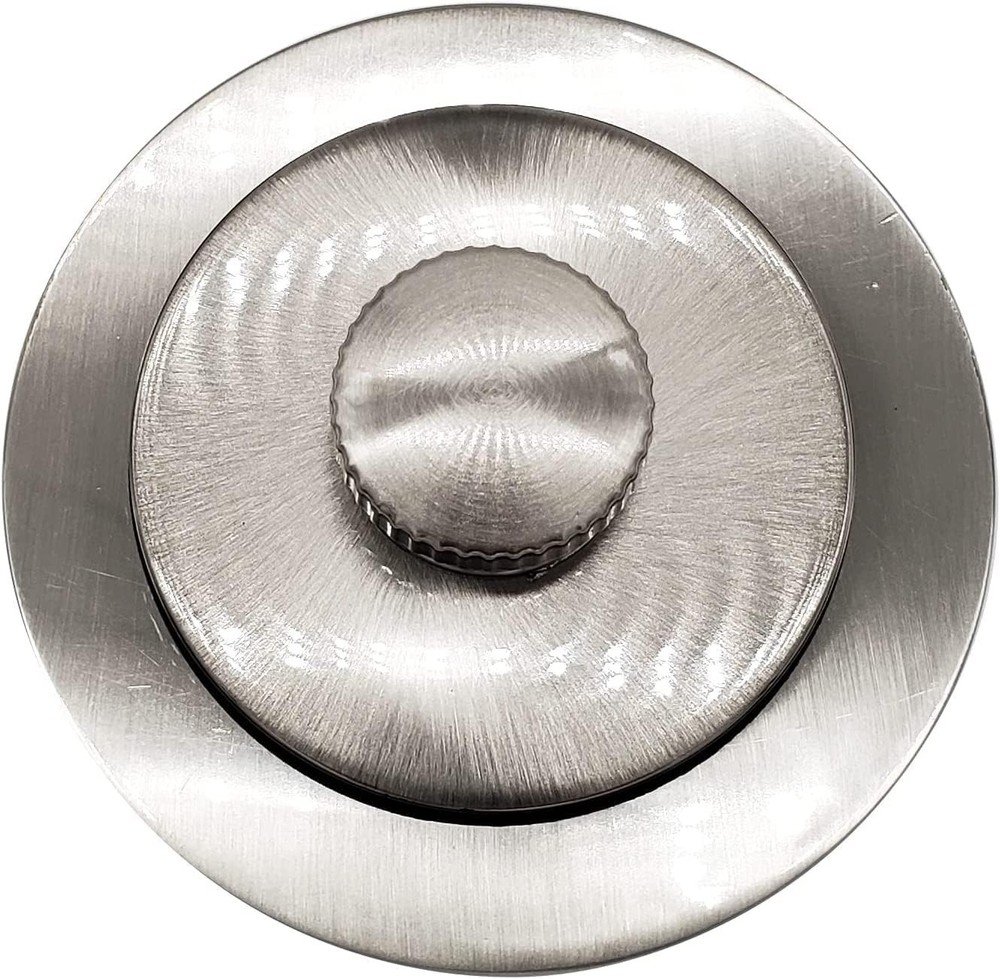 Coarse Thread Bathtub Drain Plug, 1-1/2" Stainless Steel Push Pull Mechanism