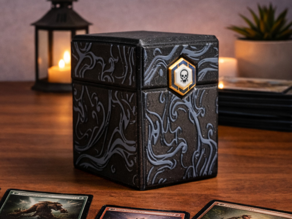 Black Swamp themed MTG Deck Box, EDH Commander Card Case