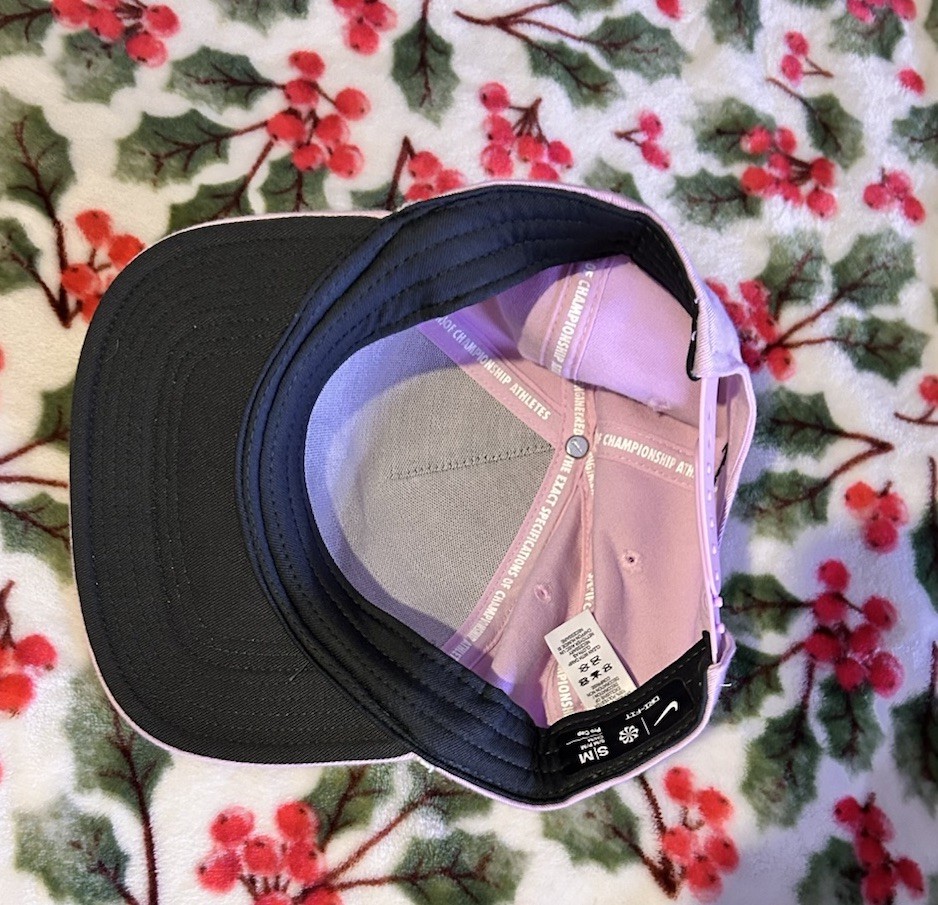 Nike Pro Structured Cap Hat Adult S/M Pink Snapback Adjustable Dri Fit