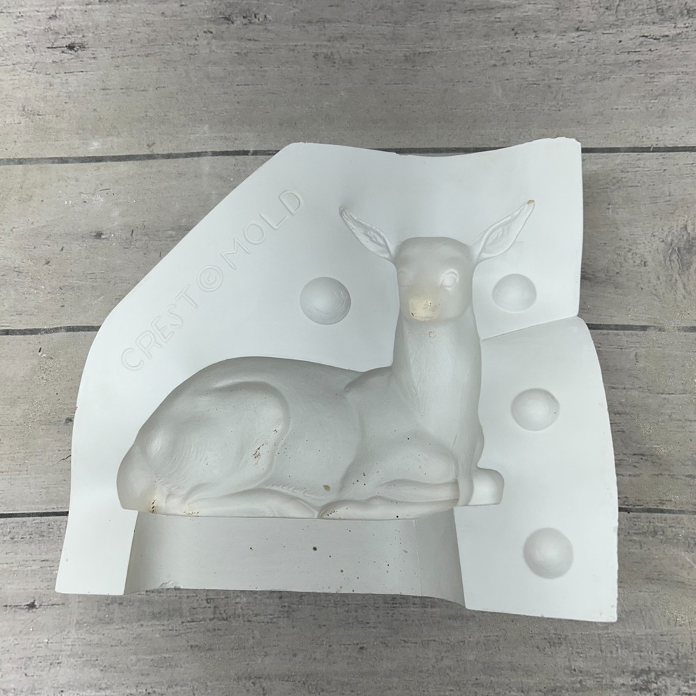 Crest Ceramic Casting Mold L-Deer Laying Down #C-447