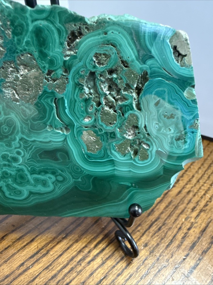 Malachite Slab With Stand