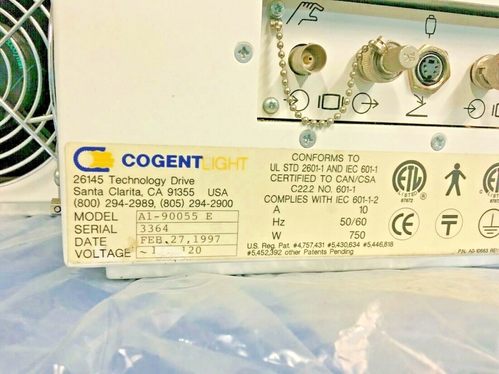 Cogent Light XL Illuminator A1-90055 E, Surgical Light Source.