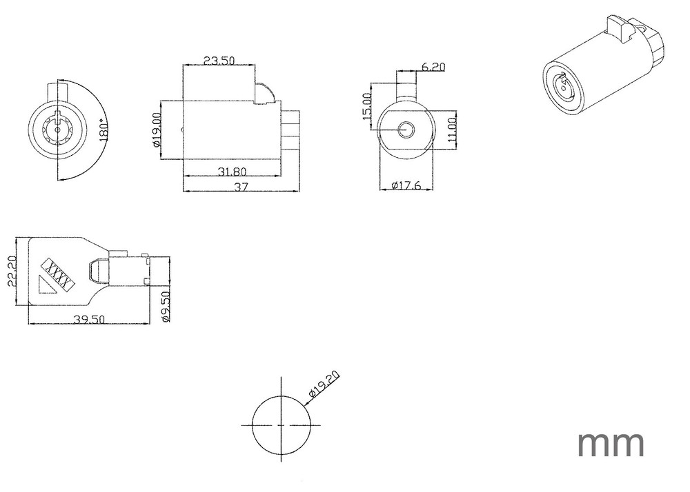 10PCS Vending machine T handle Plug Lock KEYED ALIKE Dixie Narco Vendo