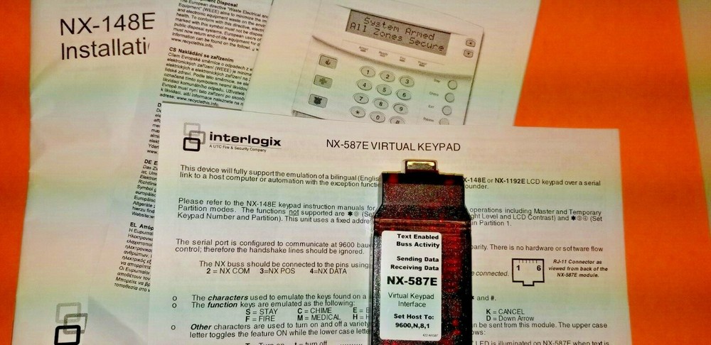 Interlogix GE Security NetworX NX-587E Virtual Keypad Module NEW!