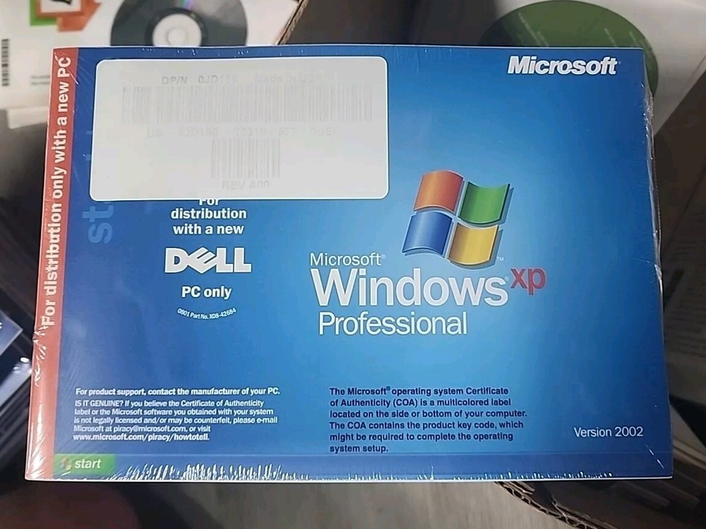 Dell Reinstallation CD Microsoft Windows XP Professional Pro Service Pack 2 SP2