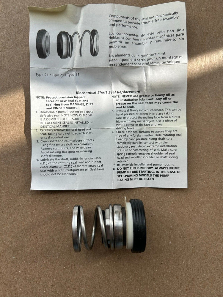 Pac-Seal Shaft Seal 290 Type 21