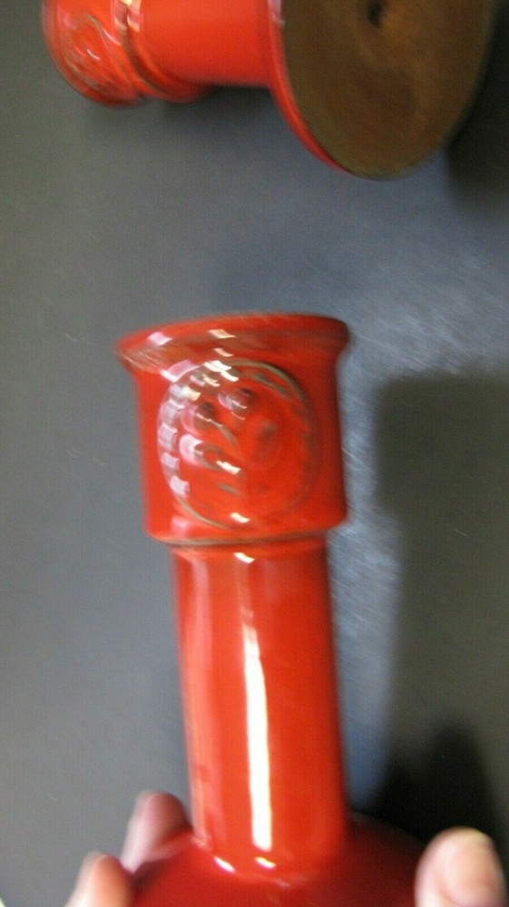 2 - Beautiful GUSTAVSBERG Red Candle Holders