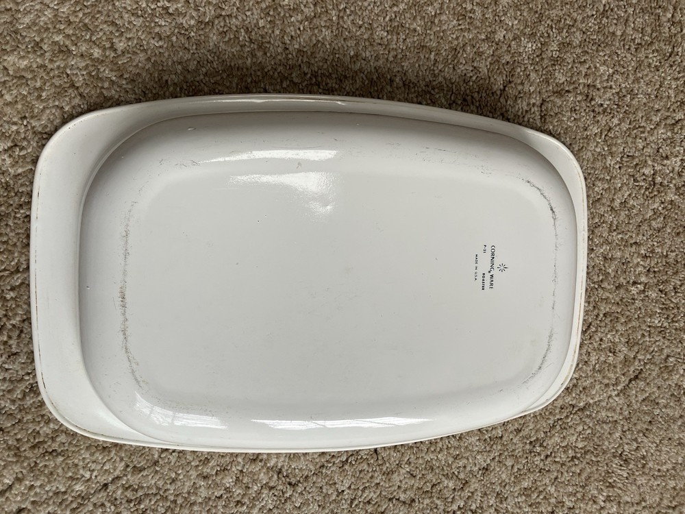 Vintage Corning Ware Blue Cornflower P-21 Casserole Roasting Baking Dish