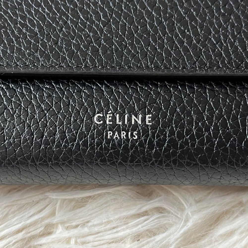 CELINE Large Flap Multi Function Long Wallet From Japan