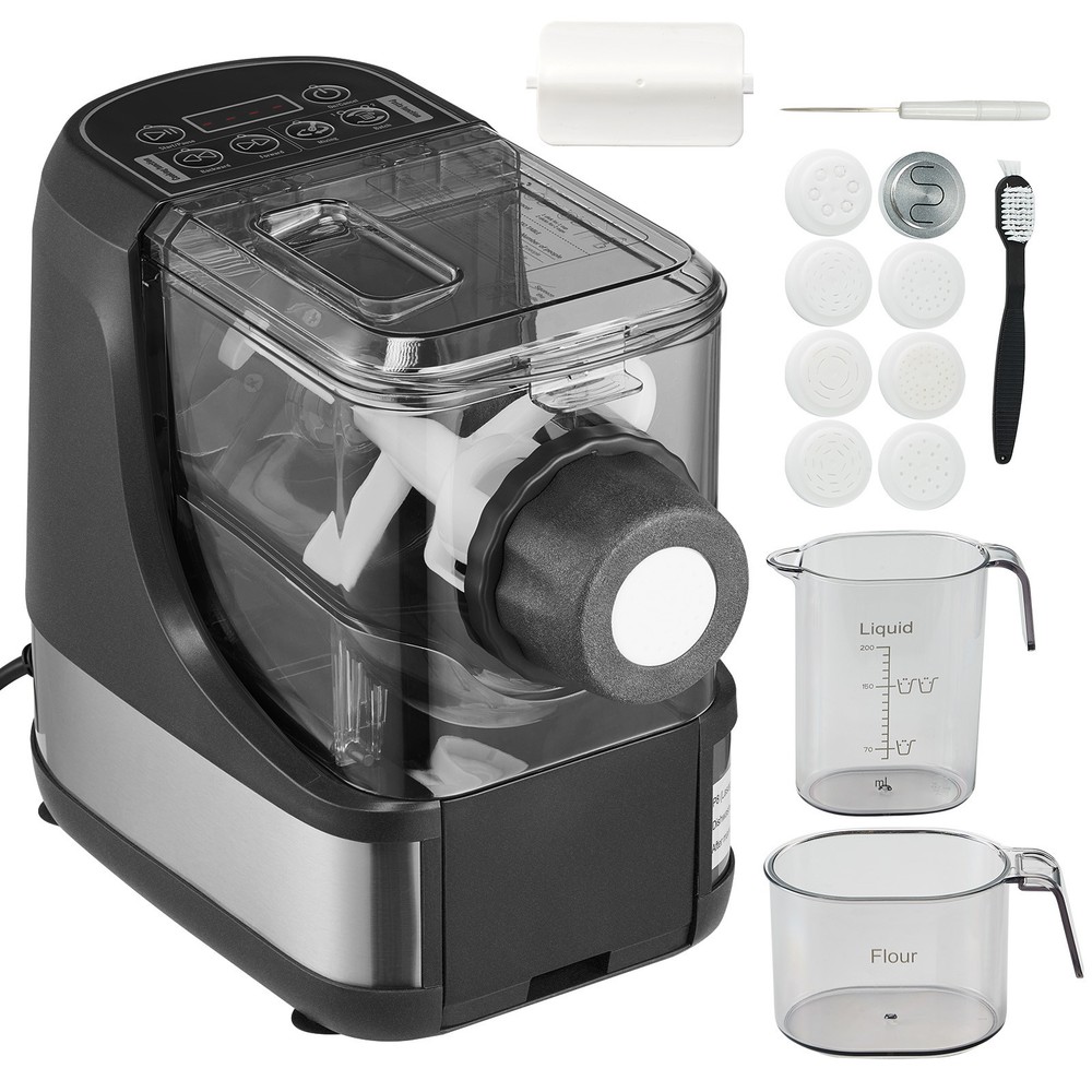 Electric Pasta Maker Automatic Noodle Making Machine with 8 Pasta Shape