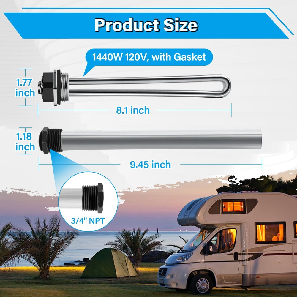 RV Water Heater elements Kit compatible with Suburban Tanks set