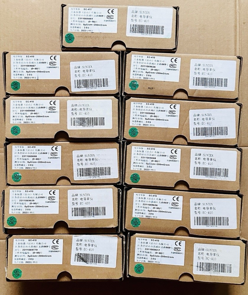 Suntex EC-410, microprocessor-based conductivity and resistivity monitor