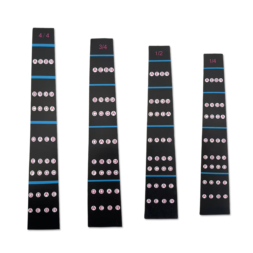 1/4 Size Violin Fingerboard Sticker for Beginners Guide Label