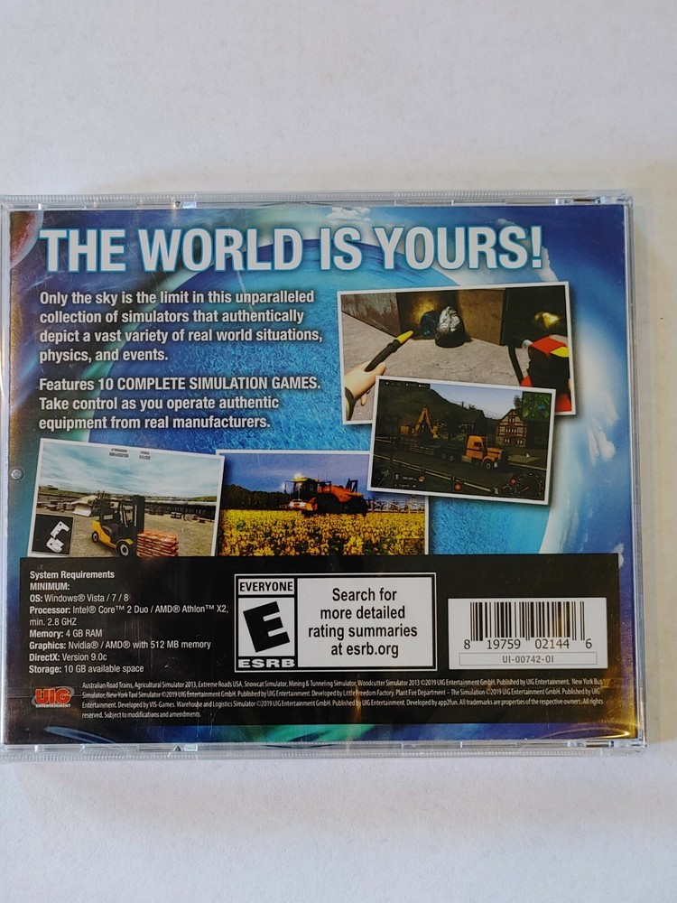 NEW SIMULATOR PACK 10 Simulator Games [PC DVD-ROM]