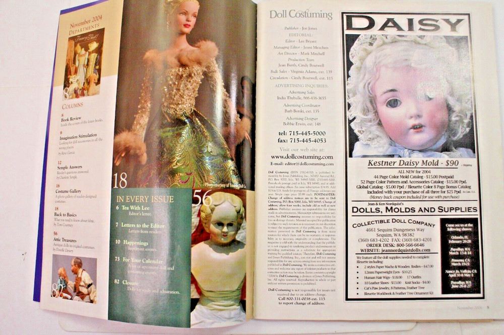 Doll Costuming with Patterns November 2004