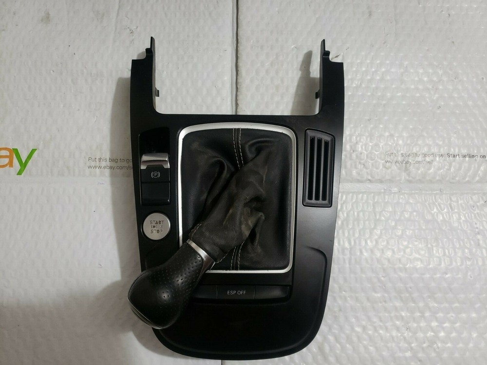 2009 09 AUDI A4 SIX SPEED SHIFT BOOT KNOB ESP PART SWITCH TRIM OEM