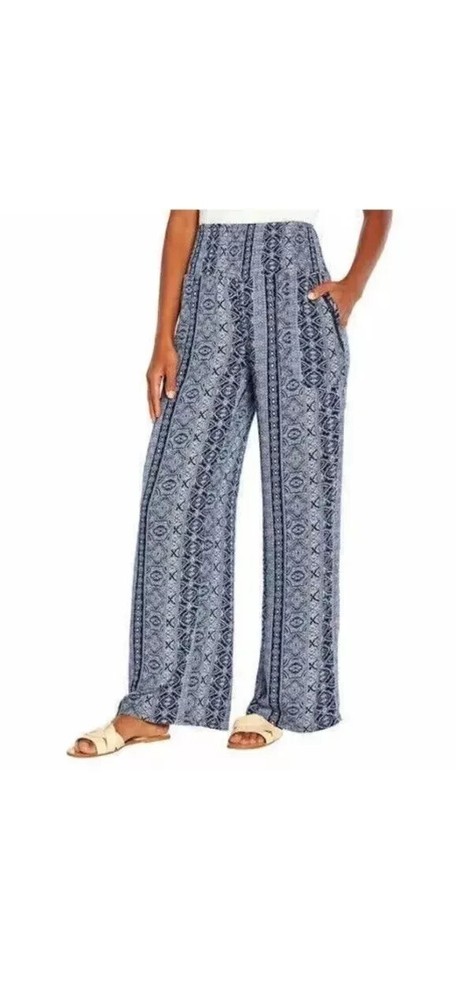 Three Dots Women's Elastic Pull On Pant with Pockets
