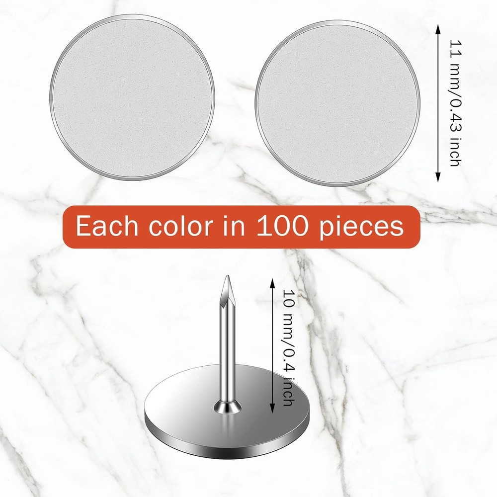 Epakh 200 Pack Reflective Tacks Trail Marking White