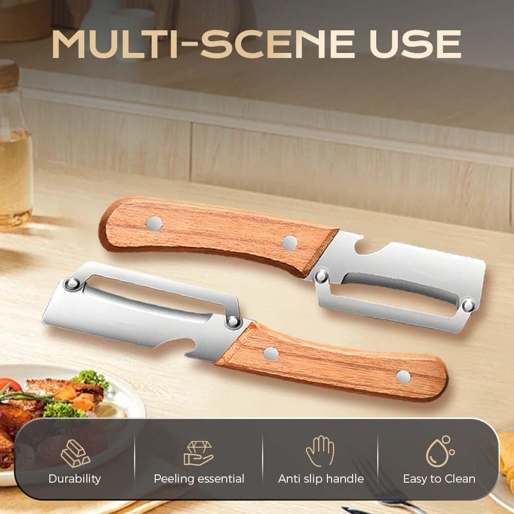 Multi-Functional Vegetable Peeler for Kitchen, Ultra-Sharp Stainless Steel Blade