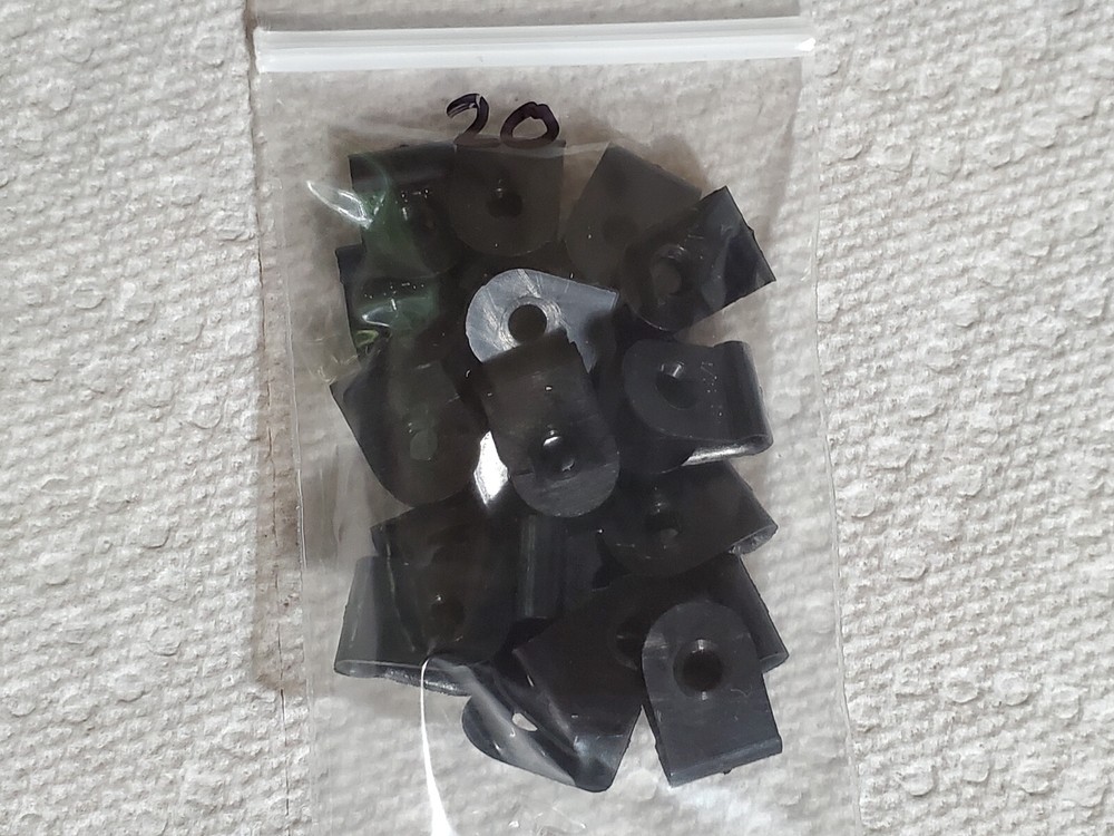 Essentra Components N-1-BK Cable Clamp, P-Type Fastener