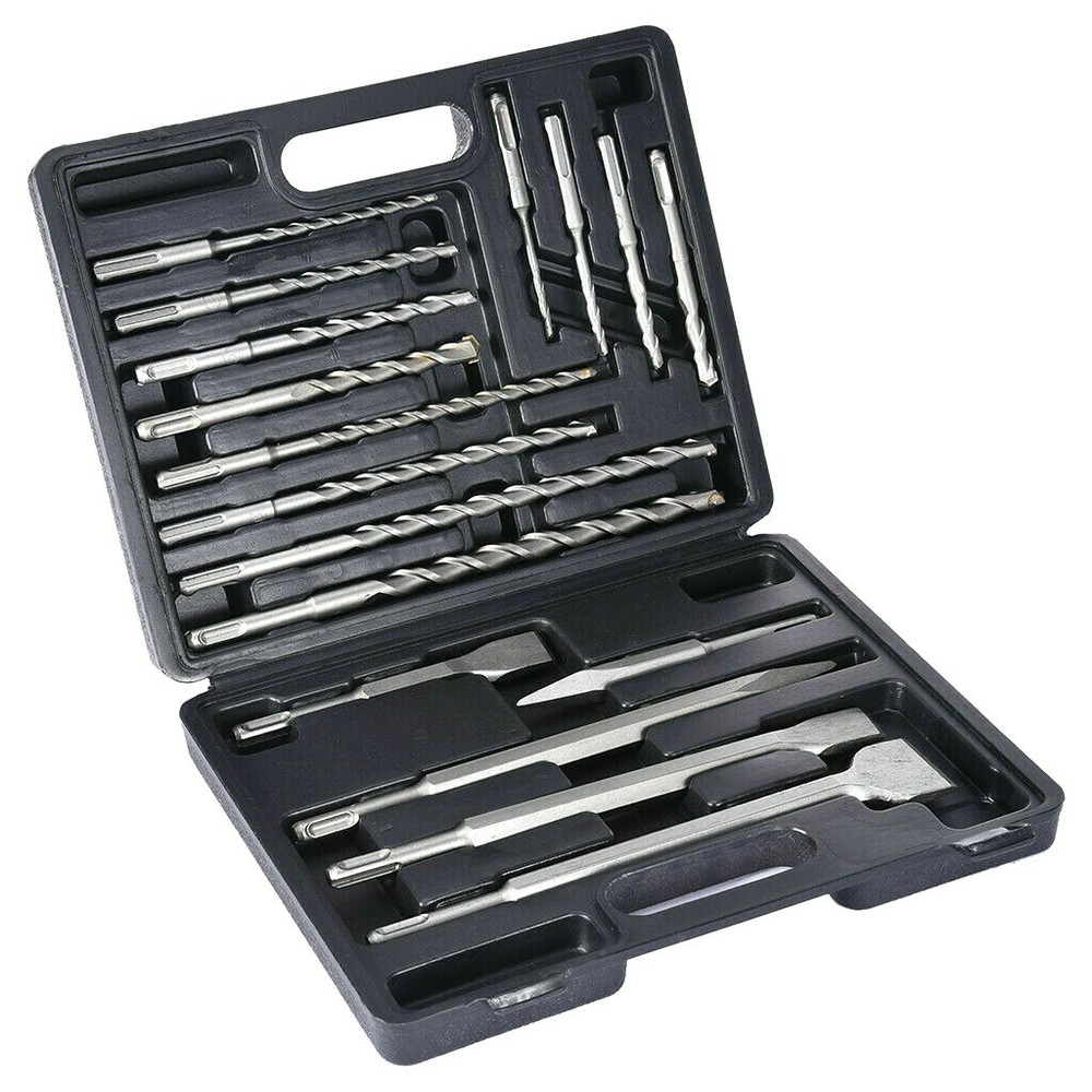 17pc Drill Bits & Chisel SDS Plus Rotary Hammer BIt Set Fits Bosch & Hilti Tools