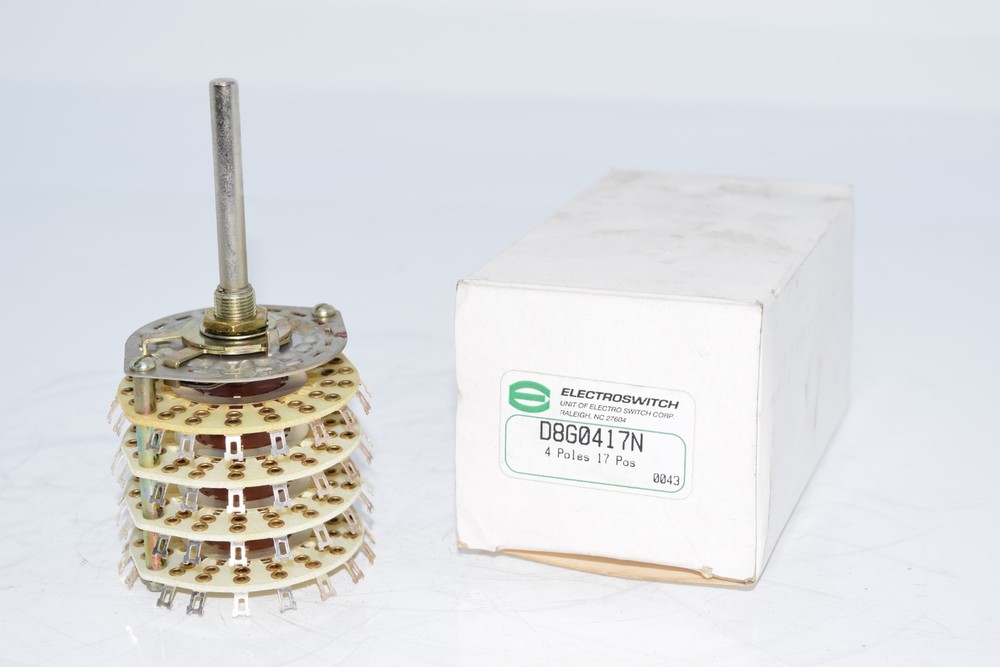NEW Electroswitch D8G0417N Open Frame Rotary Switch