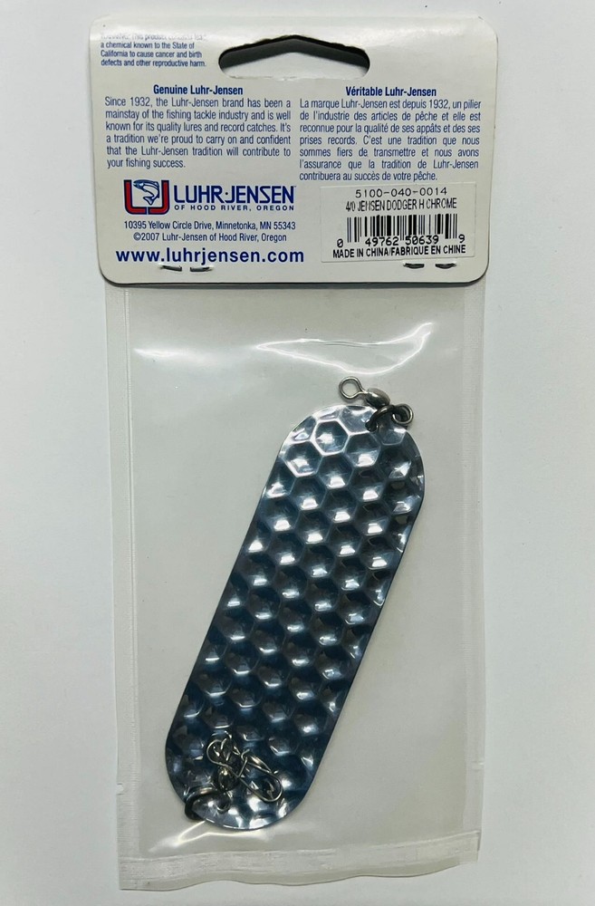 Luhr Jensen 4/0 Jensen Dodger Chrome Flasher.