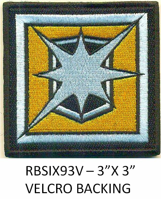 RAINBOW SIX OPERATION BLITZ PATCH - 3 INCH - HOOK BACK - RBSIX93V