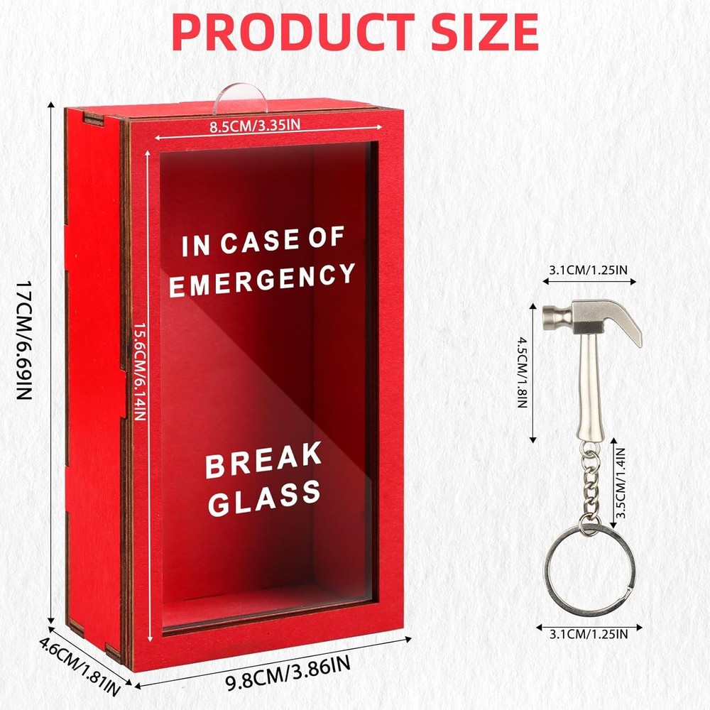 Funny Gift Emergency Box - Create Self Defined Idea w/Hammer, Break...