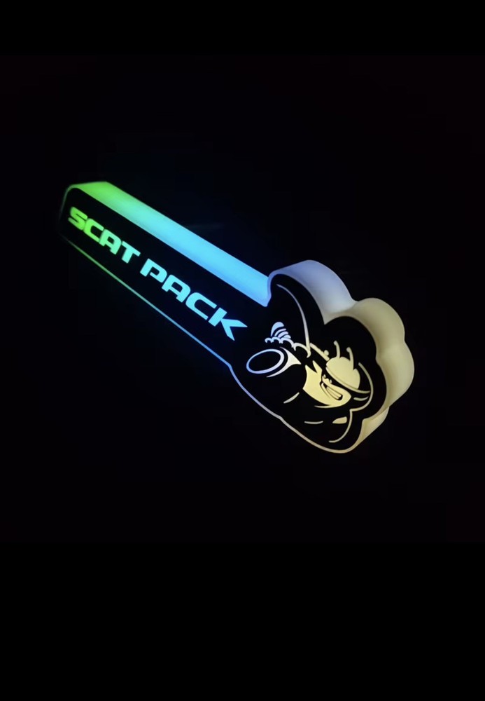 Illuminated LED Light Front Grille Emblem Badge for Scatpack!!!