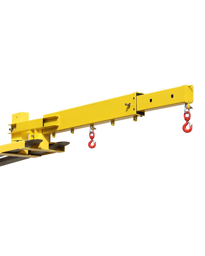 Forklift Jib Boom Crane 6000Lbs Forklift Mobile Crane with 2 Hooks