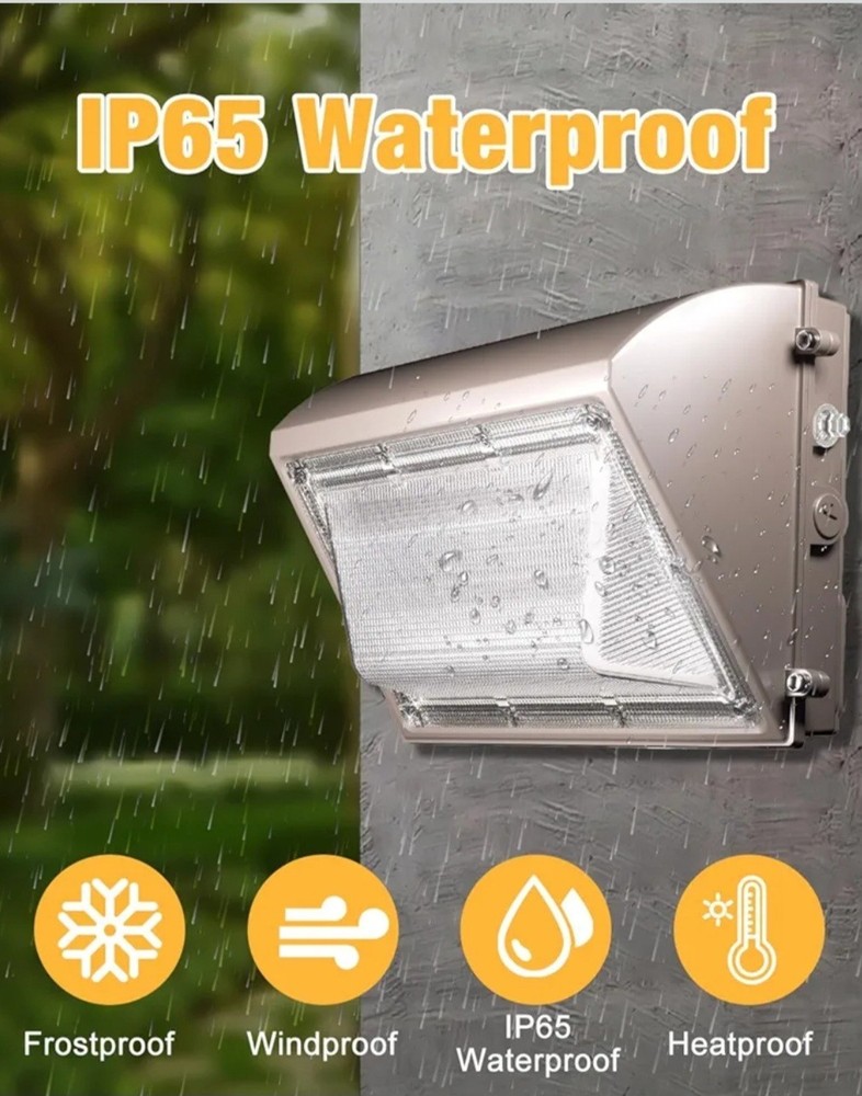 60W LED Wall Pack 5000K Semi Cutoff Outdoor Security Lighting Light