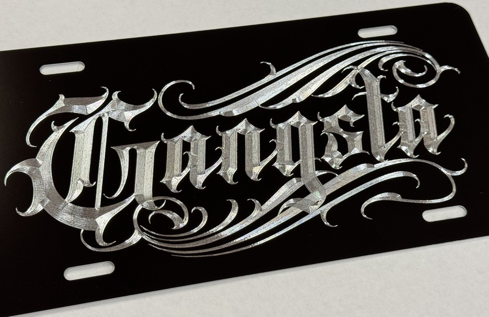 Custom Personalized Name 🔥REFLECTIVE Diamond Etched License Plate Front Car Tag