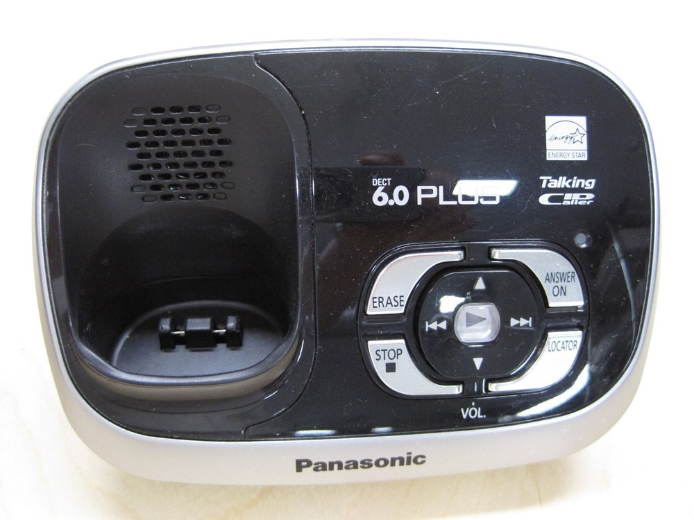 Panasonic KX-TG6531 DECT 6.0 Plus Single Line Cordless Phone Main Base