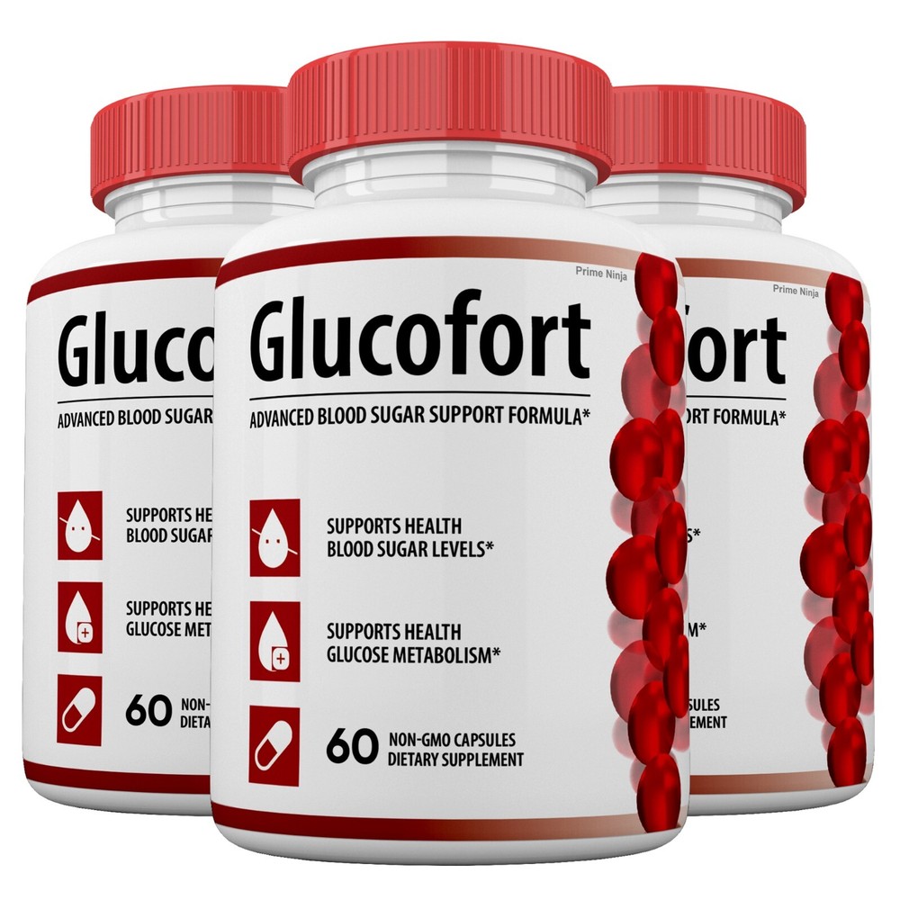 Glucofort Blood Sugar Support Capsules, Glucofort  Advanced Formula (3 pack )