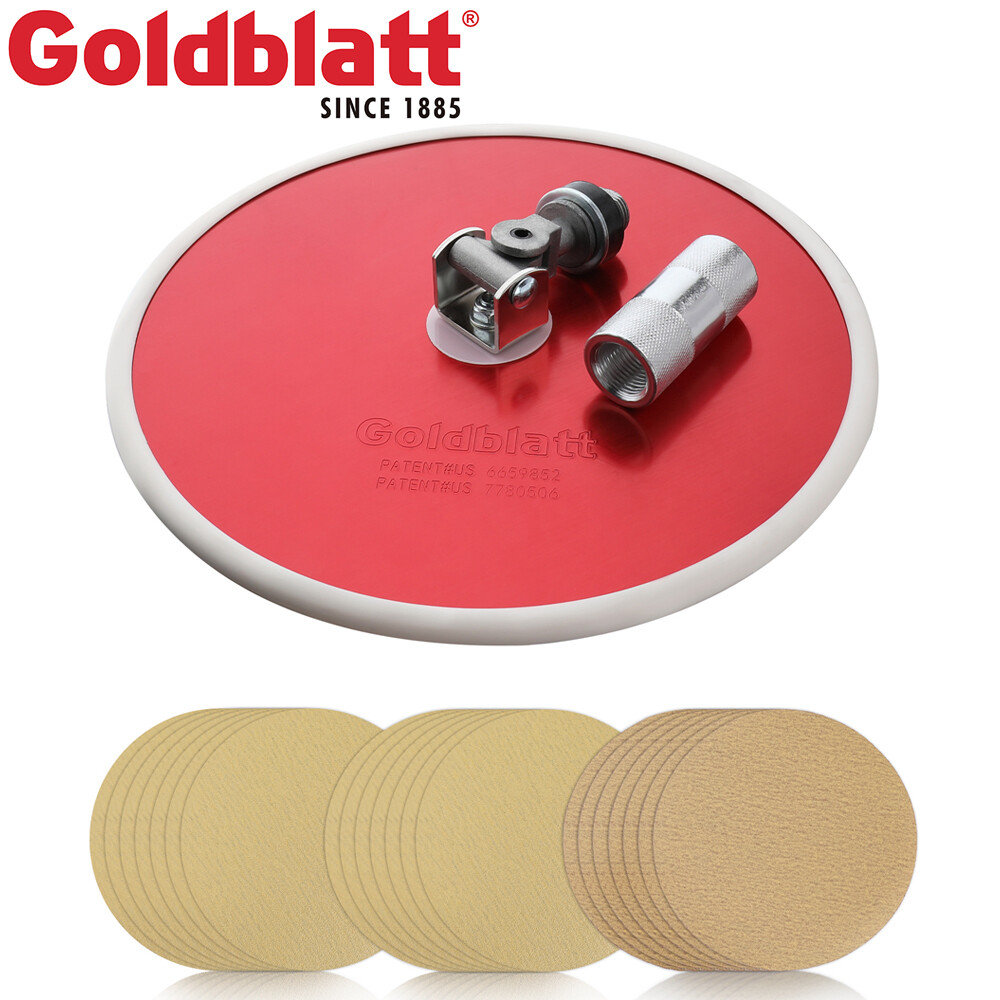 Goldblatt 9" Drywall Sander Hook Loop 80 x 100/180 Mixed Grit 30pc Sanding Discs