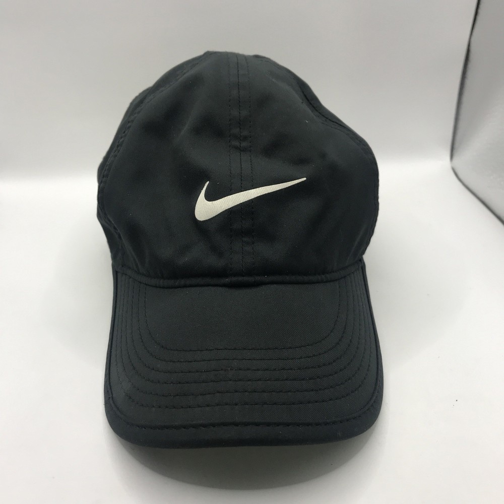 Nike Club Cap Dri-FIT Hat Black Unstructured Featherlight Adjustable OSFM