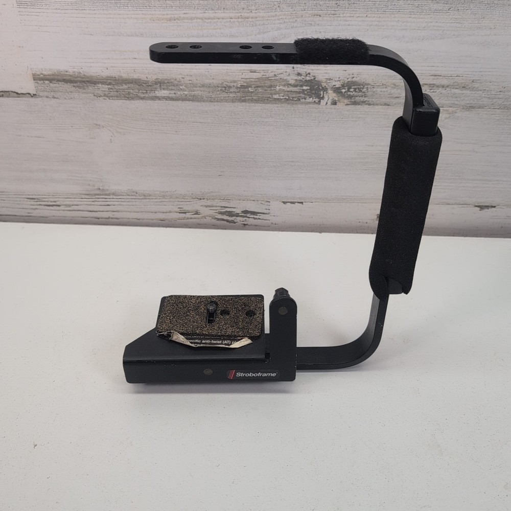 Stroboframe Camera Flip Flash Bracket – Adjustable L Bracket w/ Grip