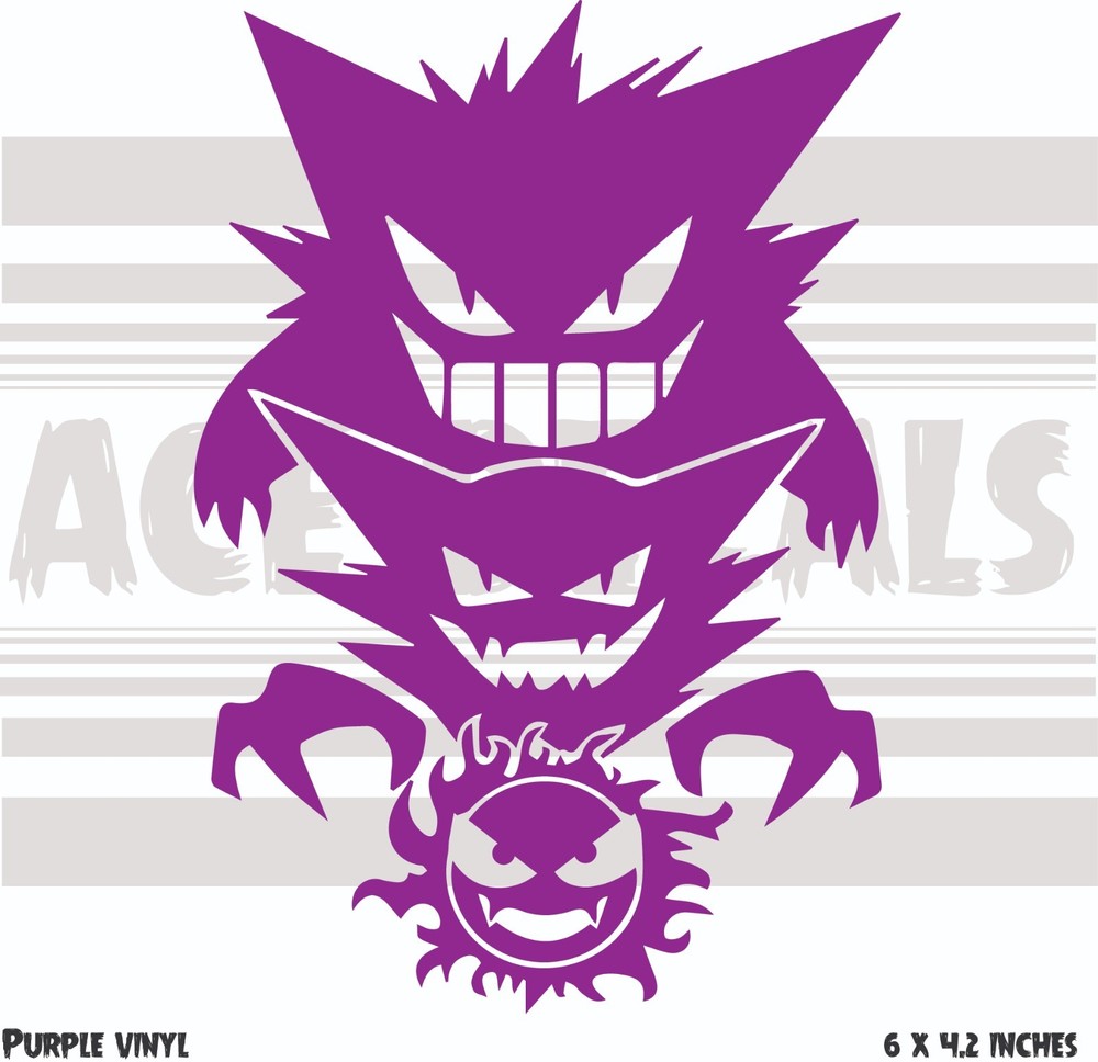 Pokemon - Gengar Evolution - Vinyl Decal