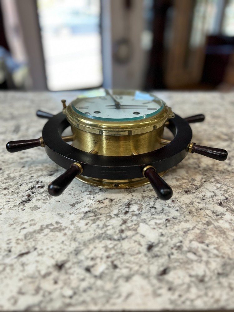 Schatz Ship Clock Nautical Bell Ships Wheel Germany