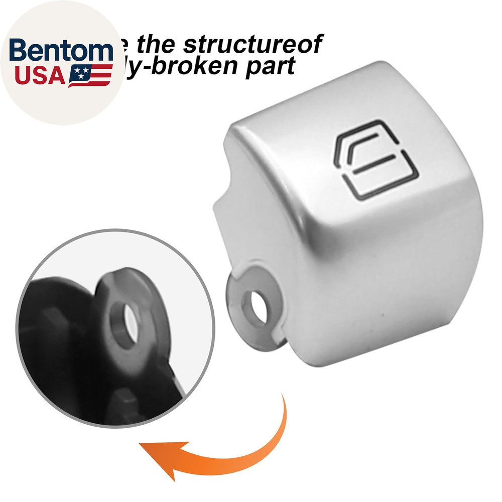 Replacement Front Left Window Switch Button Covers for Mercedes-Benz C, E, GLC C