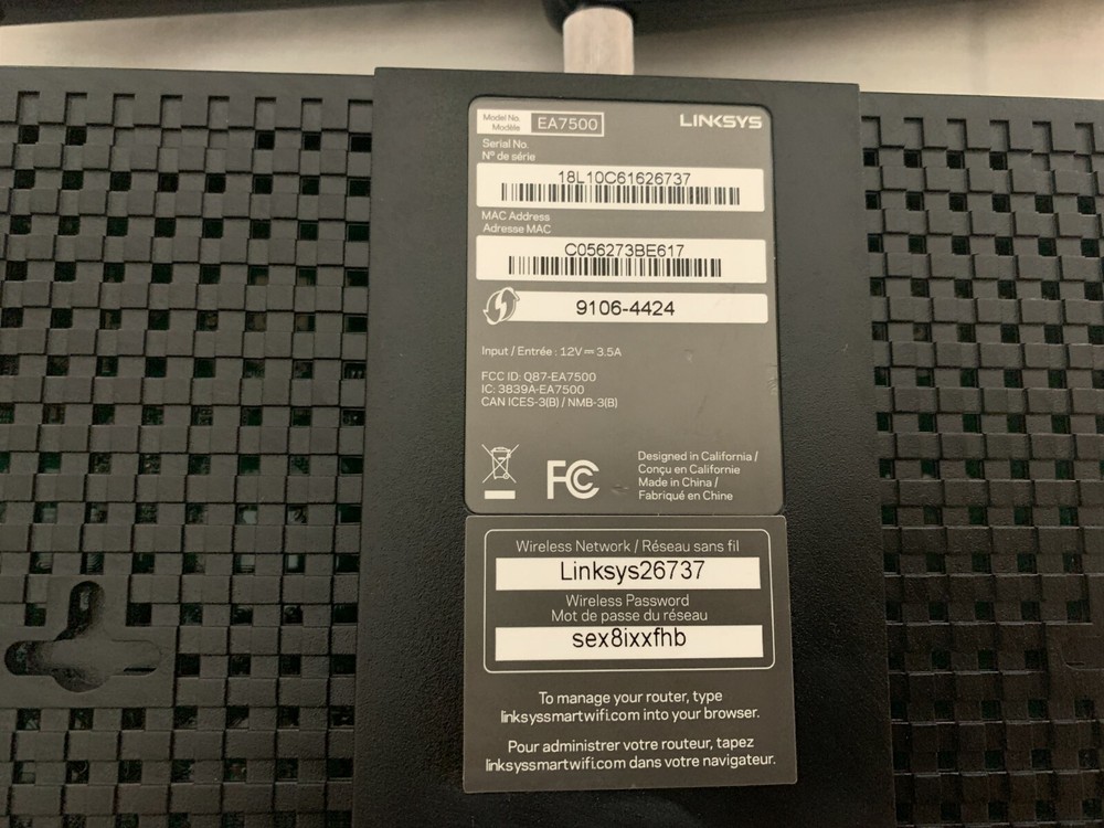 Linksys EA7500 AC1900 Dual Band Router