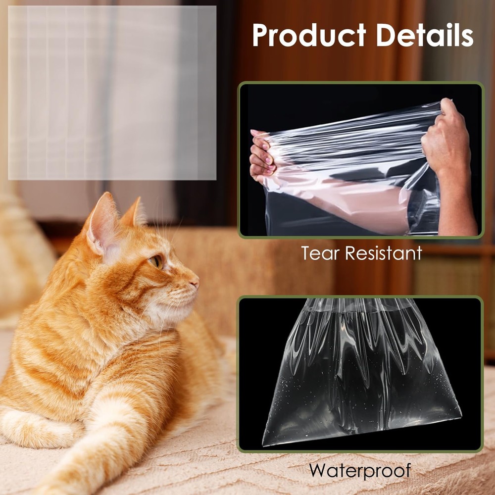 Cat Litter Box Liners Compatible with IRIS Top Entry Cat Litter Box - 25 Pack...