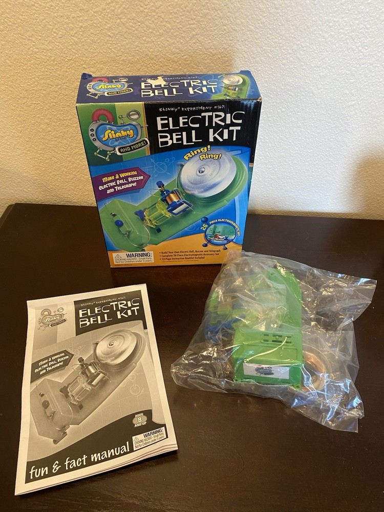 Electric Bell Buzzer Telegraph Kit - Slinky Experiment #167 Scientific Explorer