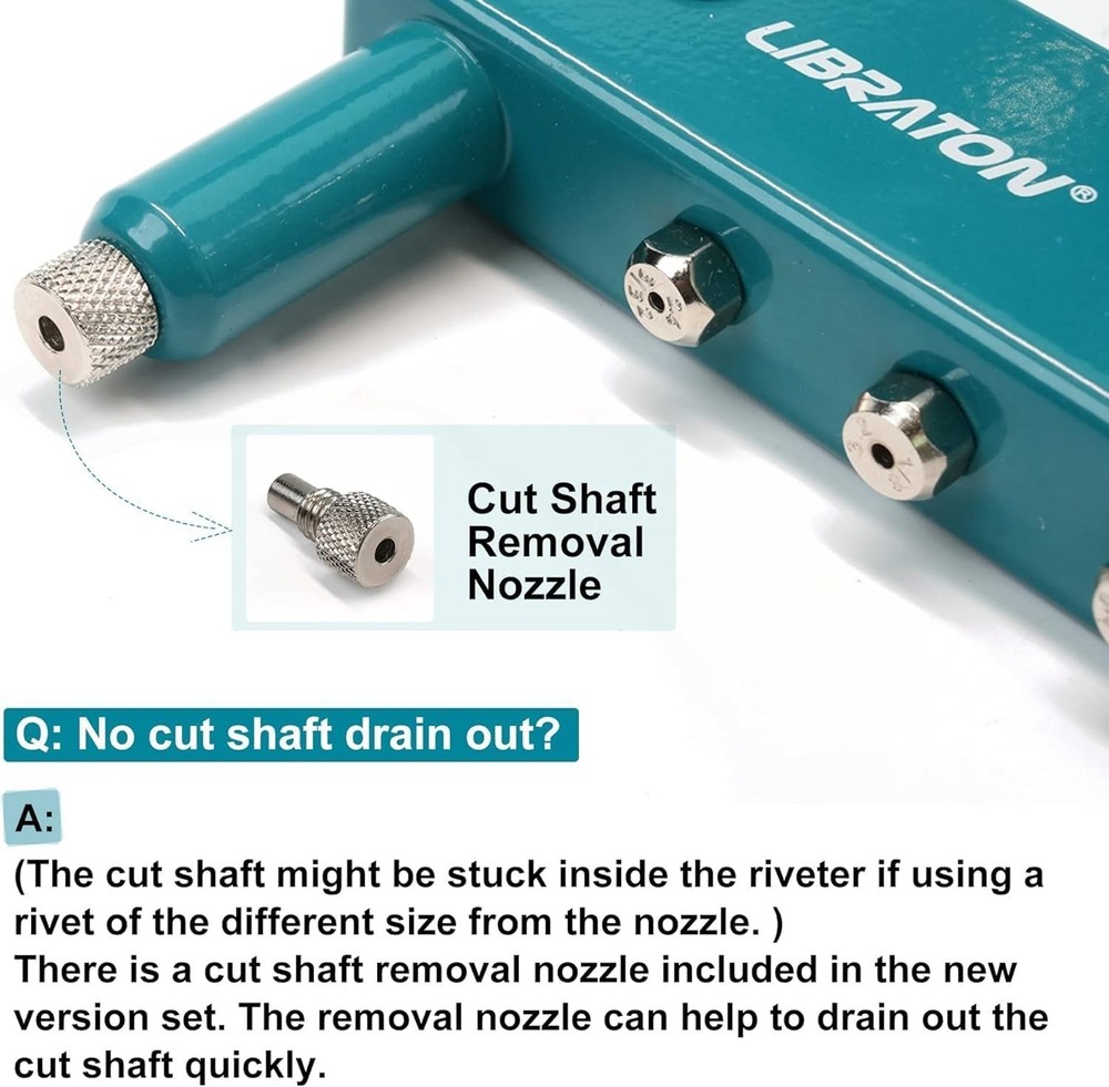 Compact Rivet Gun with Interchangeable Heads=