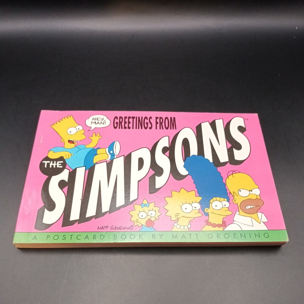 Greetings From The Simpsons 32 Postcards. 1st Print Edition 1990