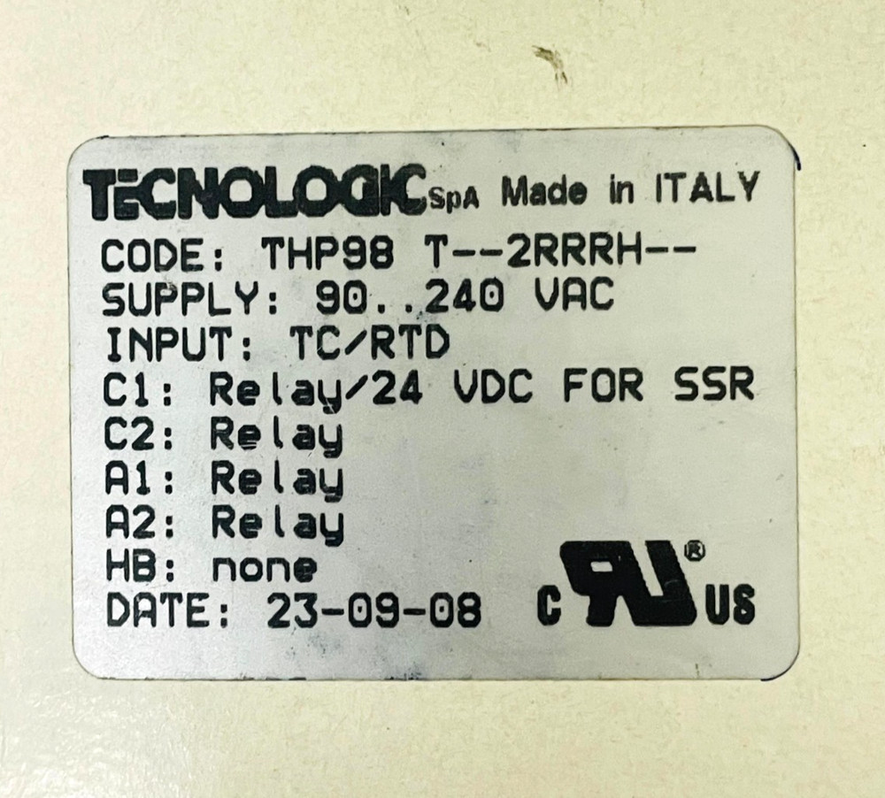 TECNOLOGIC THP98 T--2RRRH-- Temperature Controller THP98