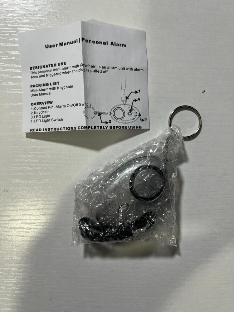 Samurai - Personal KEYCHAIN ALARM - Silver